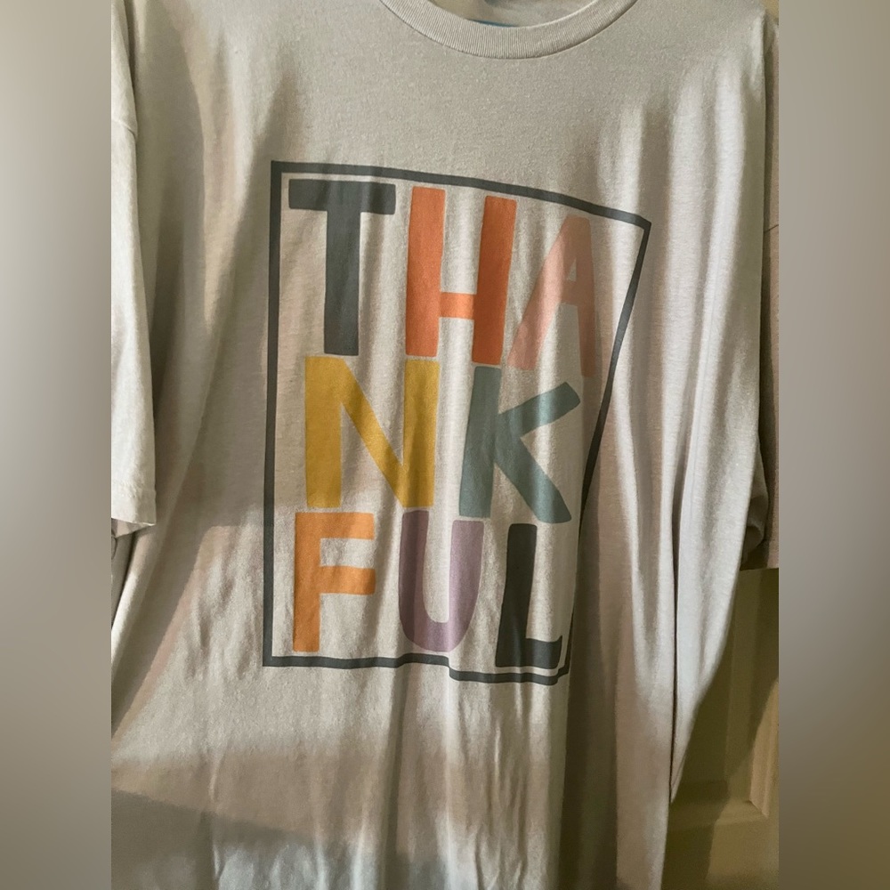 New 3X tshirt Thankful